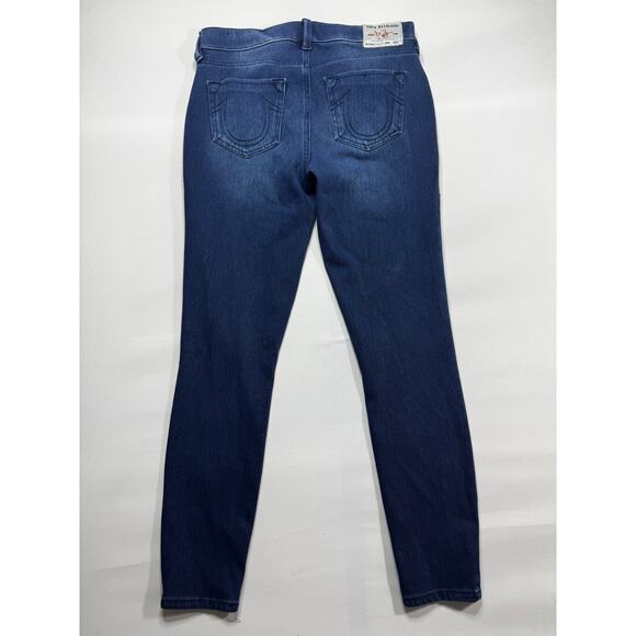 True Religion Women's Jennie Curvy Mid Rise Skinny Denim Jeans - Size 29 (30x28) - Picture 2 of 6